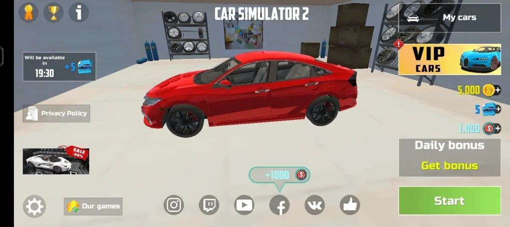 Car Simulator 2 Mod APK – VIP Access & Free Money for iOS/Android 5 svg%3E
