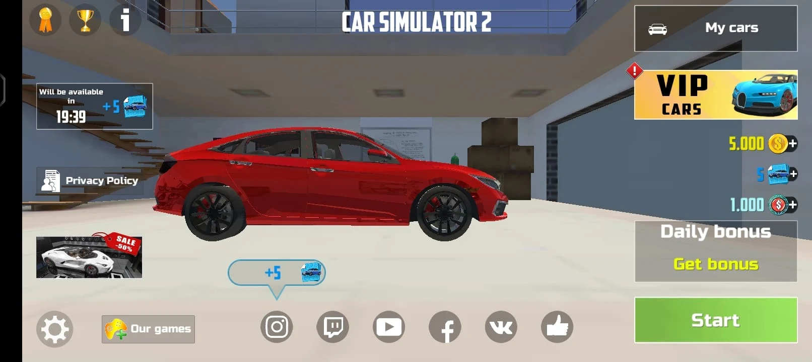 Car Simulator 2 Mod APK – VIP Access & Free Money for iOS/Android 4 svg%3E